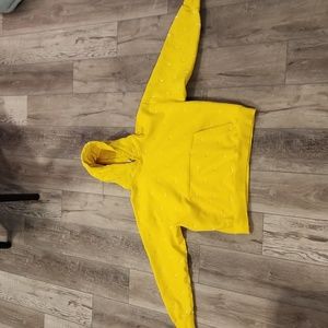Nike NikeLab NRG All Over Swoosh Heavyweight Hoodie Yellow Size XL
